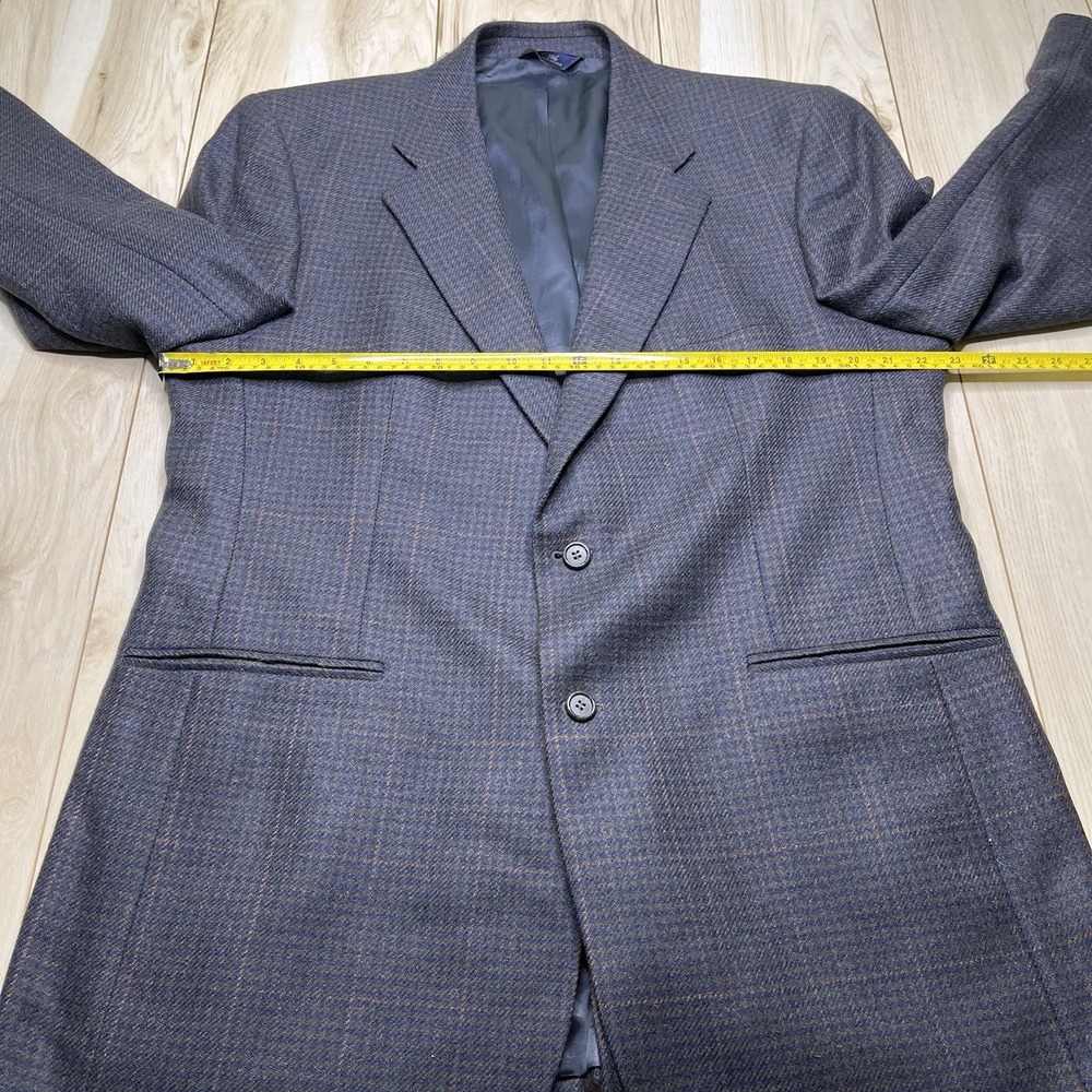 Brooks Brothers 346 Houndstooth Windowpane Plaid Blazer Multicolor Men Size 44L - Picture 10 of 16